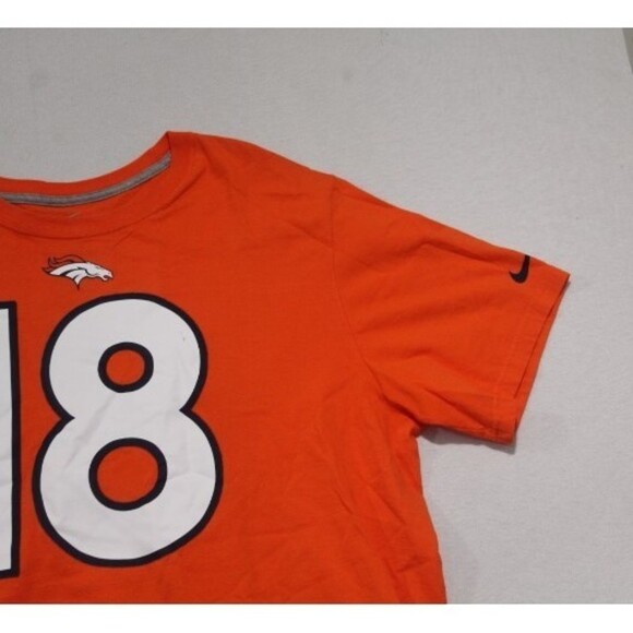 Nike Men Tee Shirt Denver Broncos Orange Peyton Manning Size XXL - Picture 4 of 10